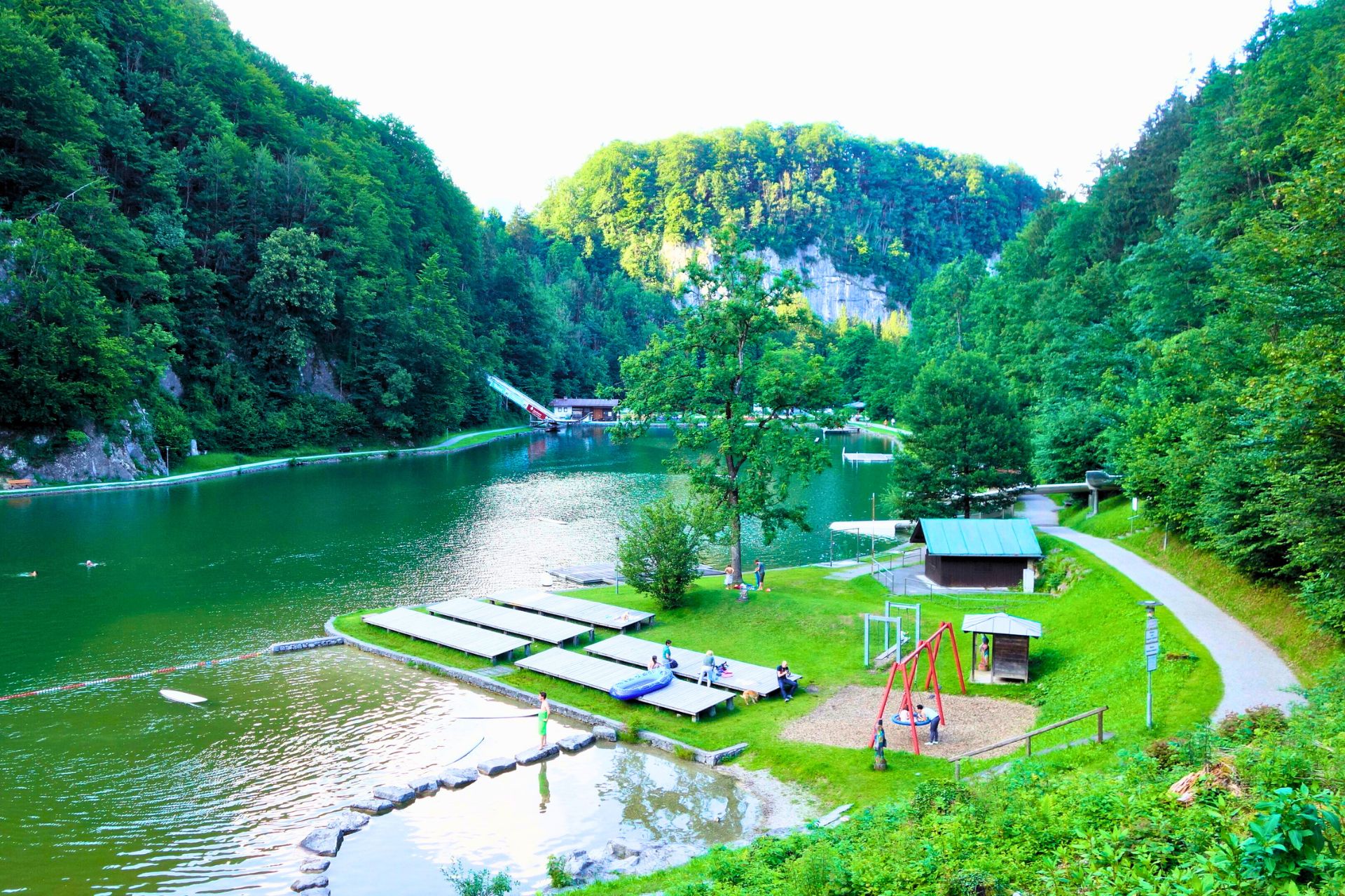 stausee-kiefersfelden-ausflug-ferienwohnung-kaiserblick Ferienwohnung Kiefersfelden Stausee